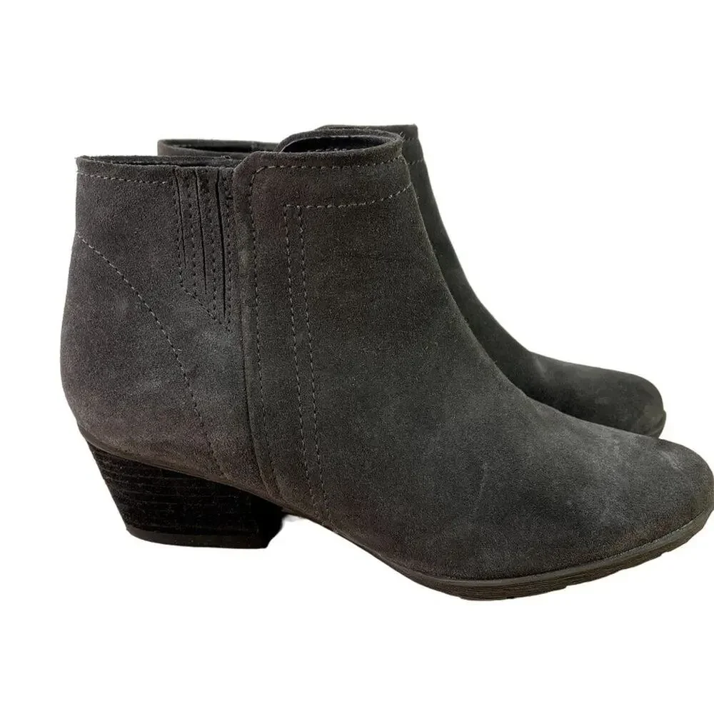 Blondo Ankle Bootie Women's Size 7.5M Waterproof Gray Suede